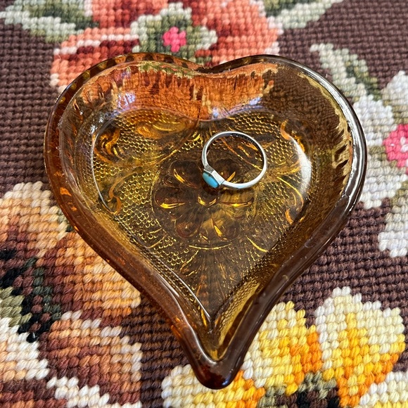 Lucky Brand Silver Ring with Turquoise Stone - Picture 5 of 5